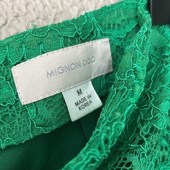 Anthropologie Mignon Doo Lace Veiled Pencil Skirt, Medium, Green - Picture 4 of 8